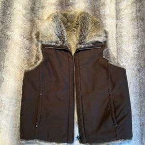 Weatherproof Garment Co.  Faux Fur reversible Vest